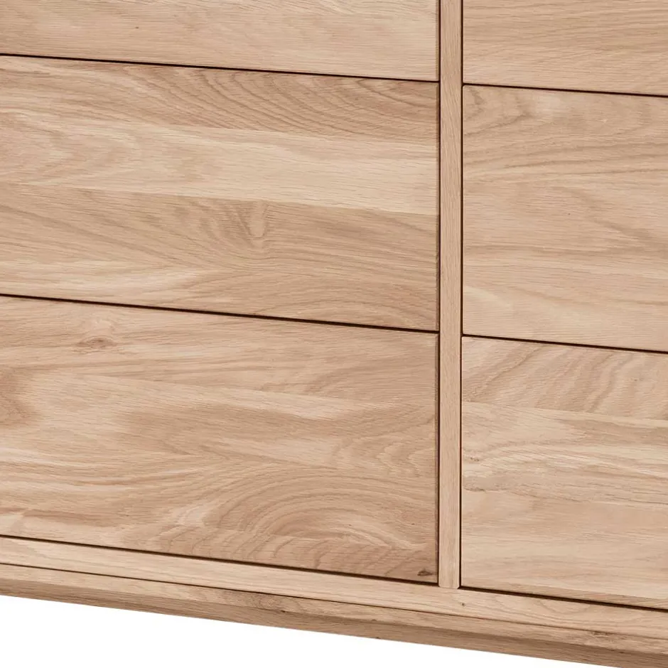 Elegante Kommode aus Wildeiche Bianco geölt - Lamia^Wohnen Discount