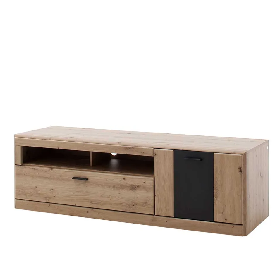 Elegante TV Bank in Eiche & Grau - Larinca^Wohnen Online