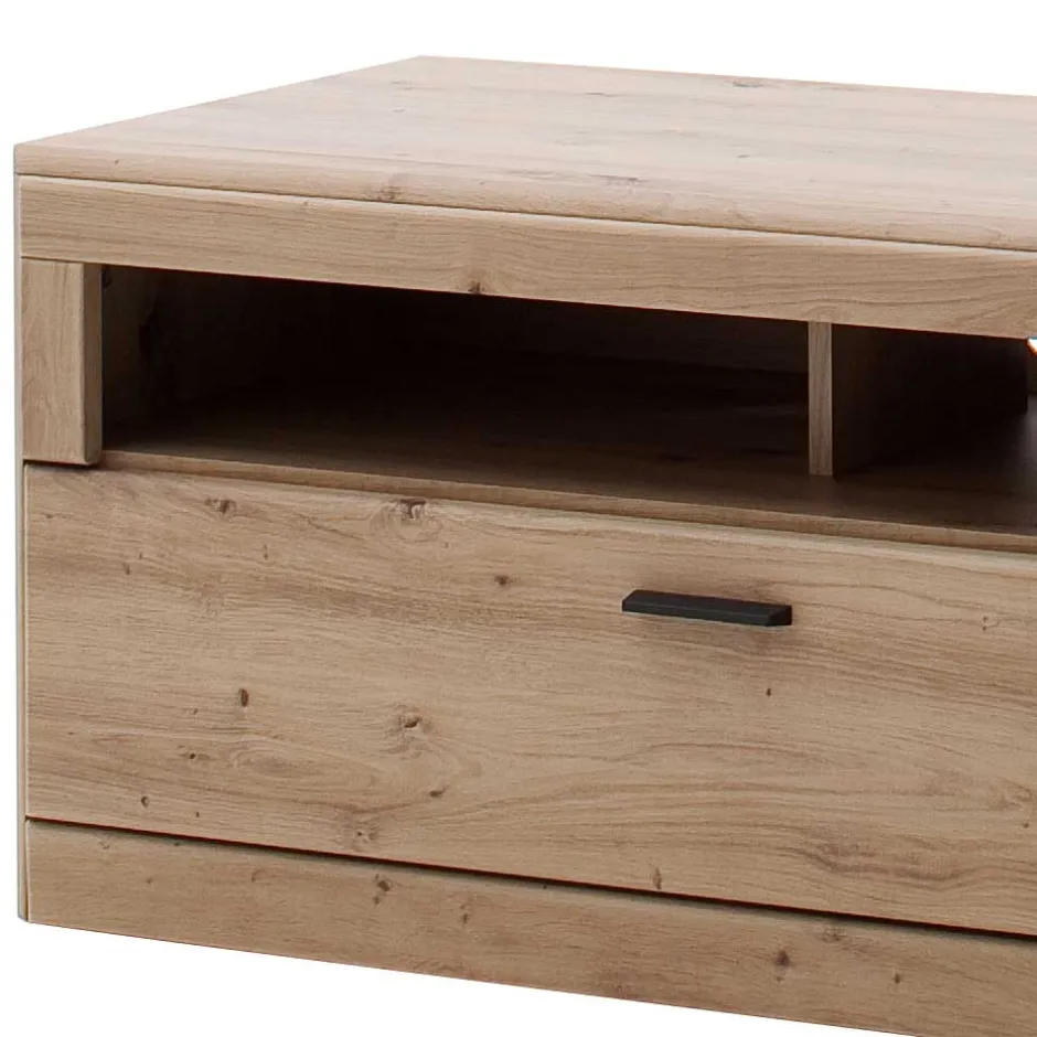 Elegante TV Bank in Eiche & Grau - Larinca^Wohnen Online