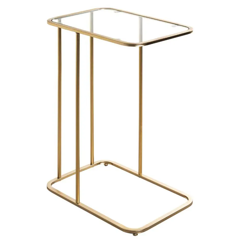 Eleganter Anstelltisch mit klarer Glasplatte - Finnca^Wohnen