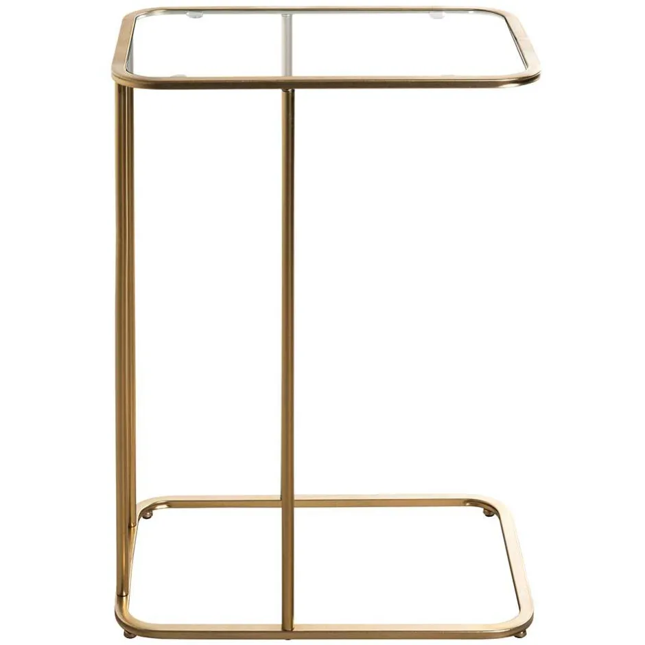 Eleganter Anstelltisch mit klarer Glasplatte - Finnca^Wohnen