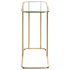 Eleganter Anstelltisch mit klarer Glasplatte - Finnca^Wohnen