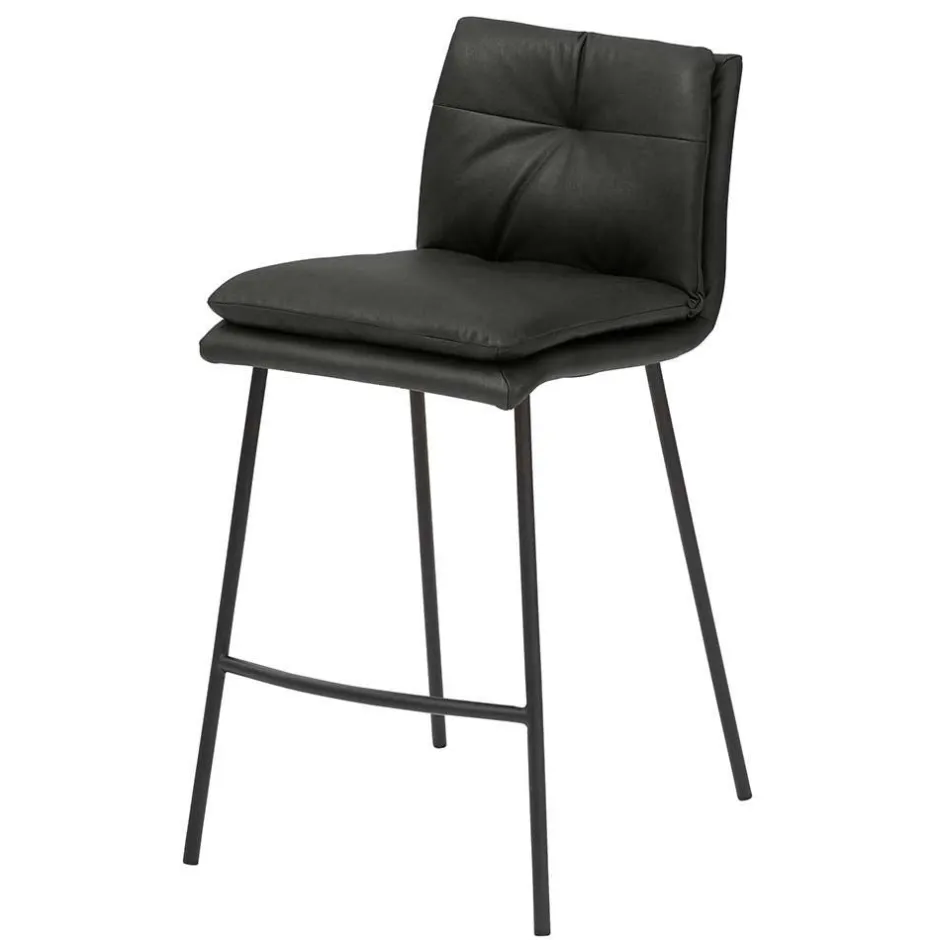 Eleganter Barstuhl in Anthrazit - Isael^Wohnen Online