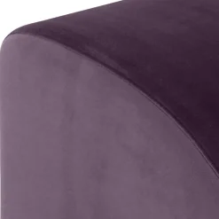 Wohnen Eleganter Hocker in Dunkellila - Ignacio