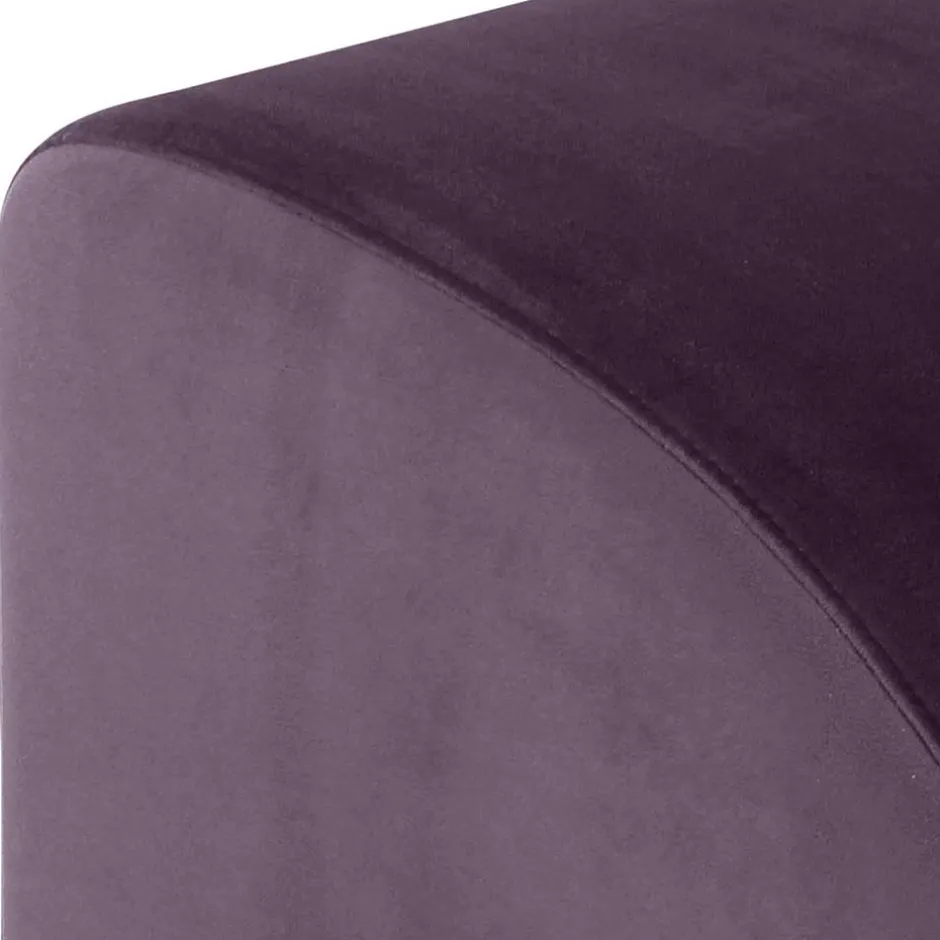 Wohnen Eleganter Hocker in Dunkellila - Ignacio