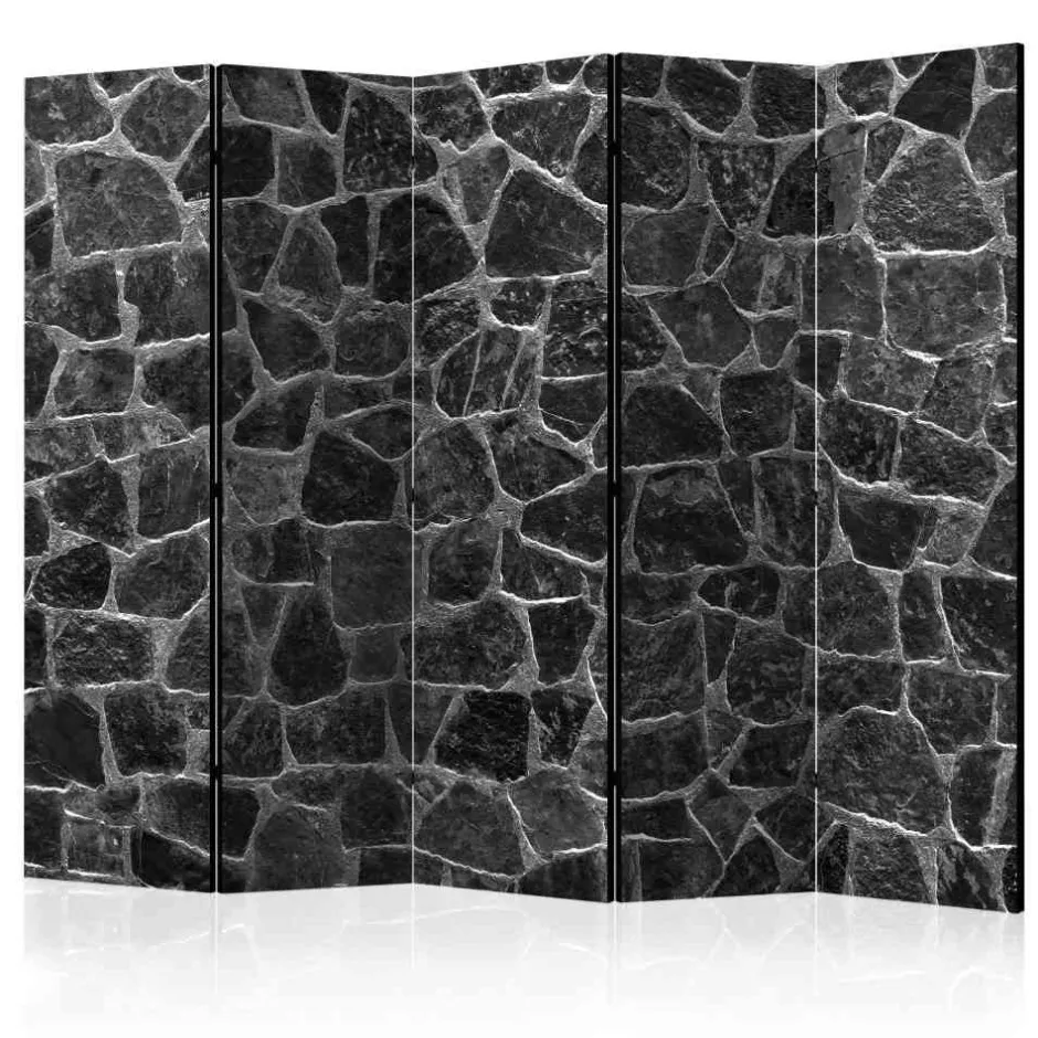 Eleganter Paravent in Schwarz Grau - Harras^Wohnen