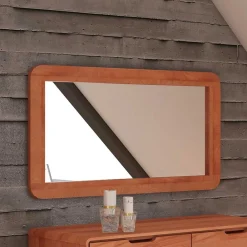 Eleganter Spiegel mit Holzrahmen - Junola^Wohnen Sale