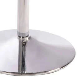 Wohnen Eleganter Tresenstuhl in Dunkelgrau & Chrom - Fregato