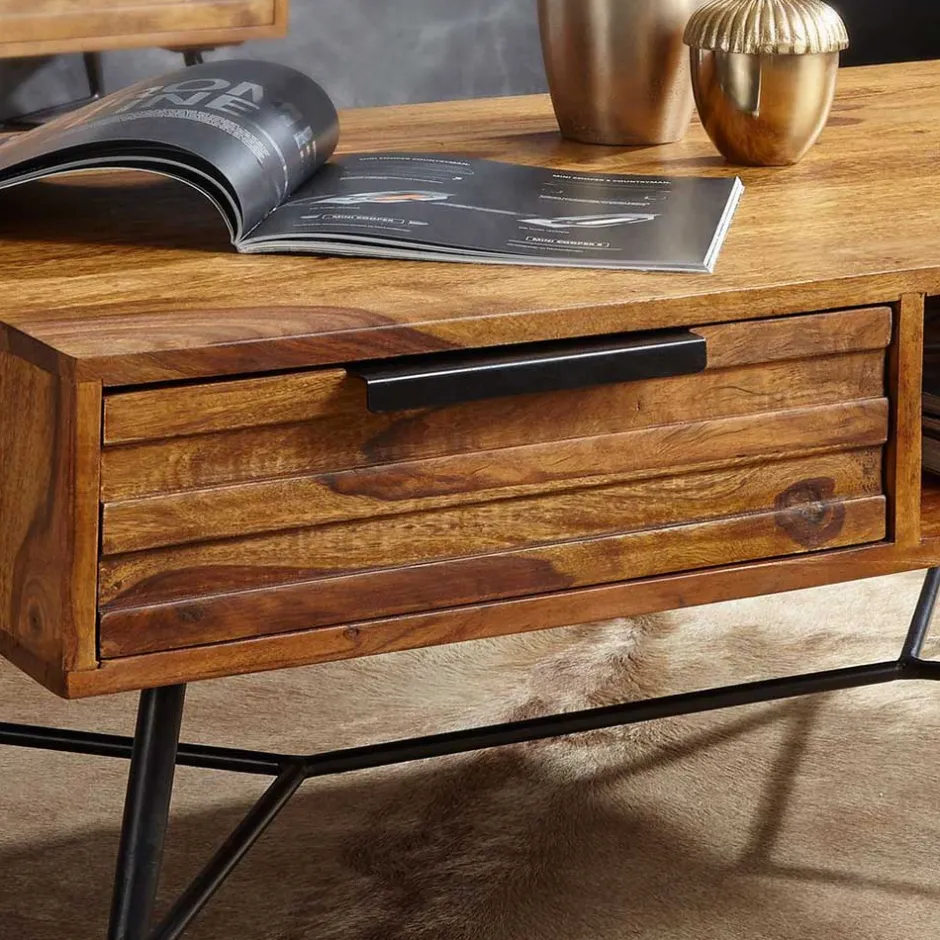 Eleganter Wohnzimmer Tisch mit Schublade - Dicna^Wohnen Discount