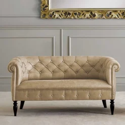 Elegantes Design Sofa im Chesterfield Look - Kiano^Wohnen Discount