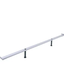 Elegantes Polsterbett in Grau und Kernbuche - Silka^Wohnen Sale