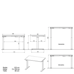 Wohnen Elektrisch höhenverstellbarer Schreibtisch modern - Pitovija