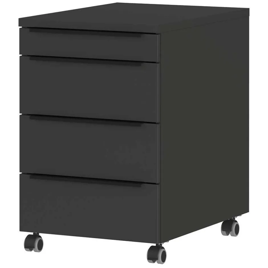 Wohnen Elektrisch verstellbarer Bürotisch & Rollcontainer - Tila (zweiteilig)