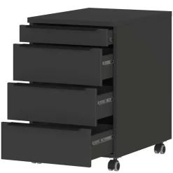 Wohnen Elektrisch verstellbarer Bürotisch & Rollcontainer - Tila (zweiteilig)