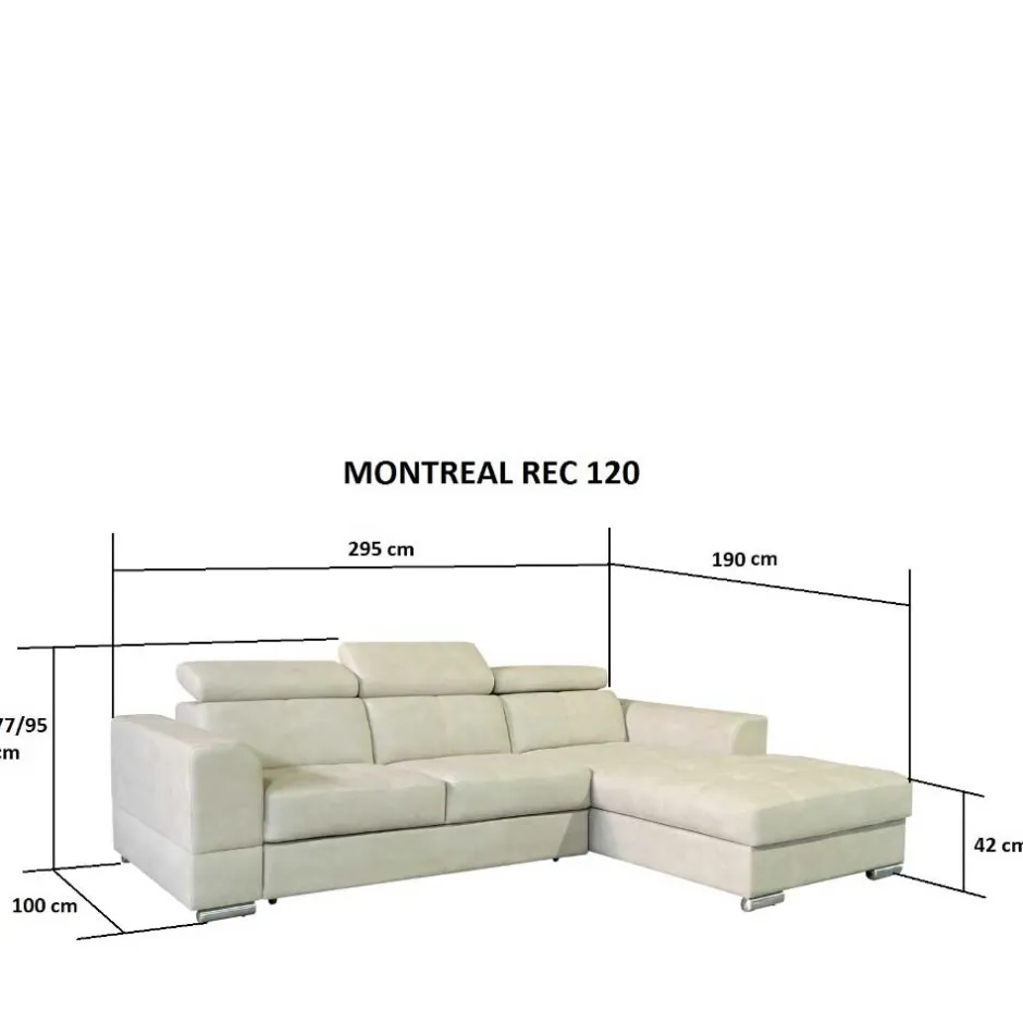 Wohnen 3er Ecksofa mit Schlaffunktion - Johns