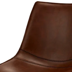 2er Kunstlederstuhl-Set in Braun - Enyet (2er Set)^Wohnen Discount