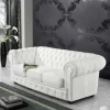 3er Ledersofa im Chesterfield Look - Dossera^Wohnen Hot
