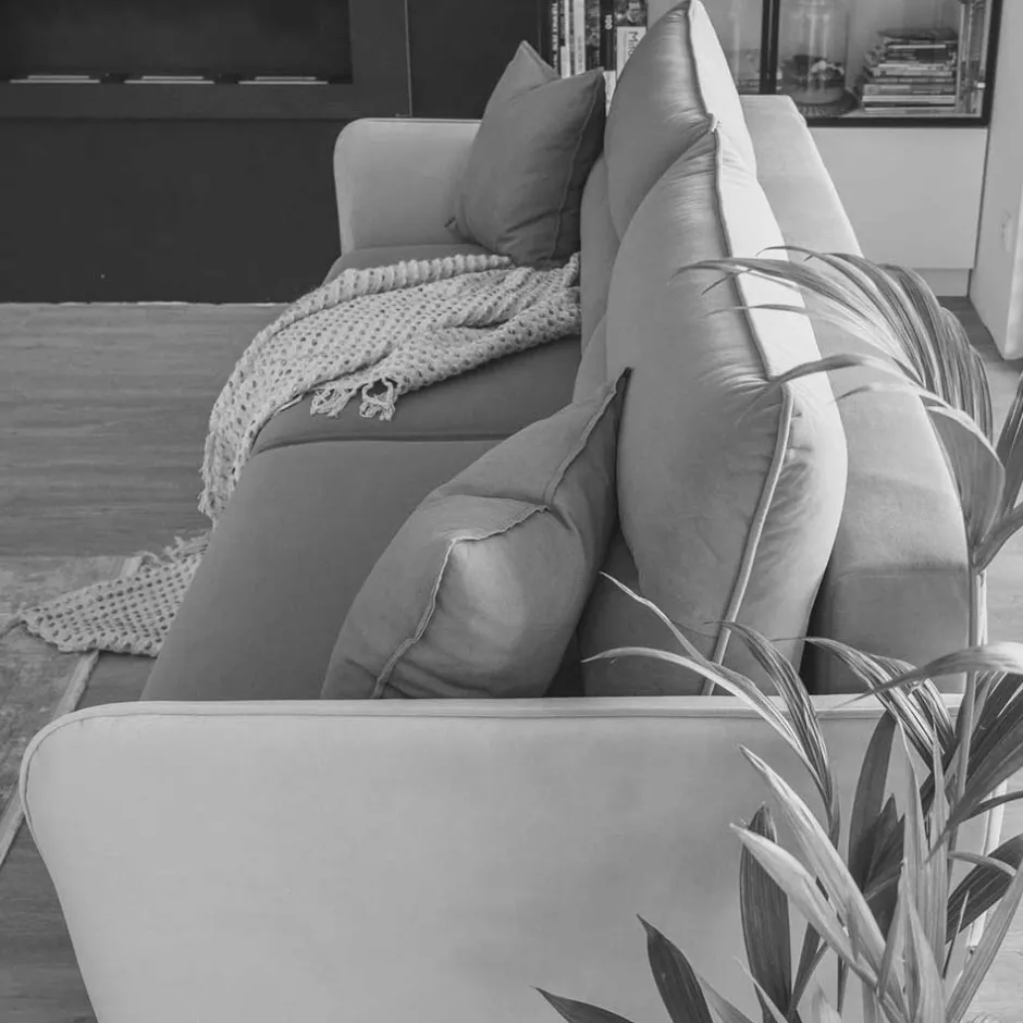 3er Schlafcouch in Graubraun meliert - Milor^Wohnen Best