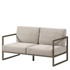 2er Sofa in Hellgrau & Dunkelgrün - Yasmel^Wohnen Sale