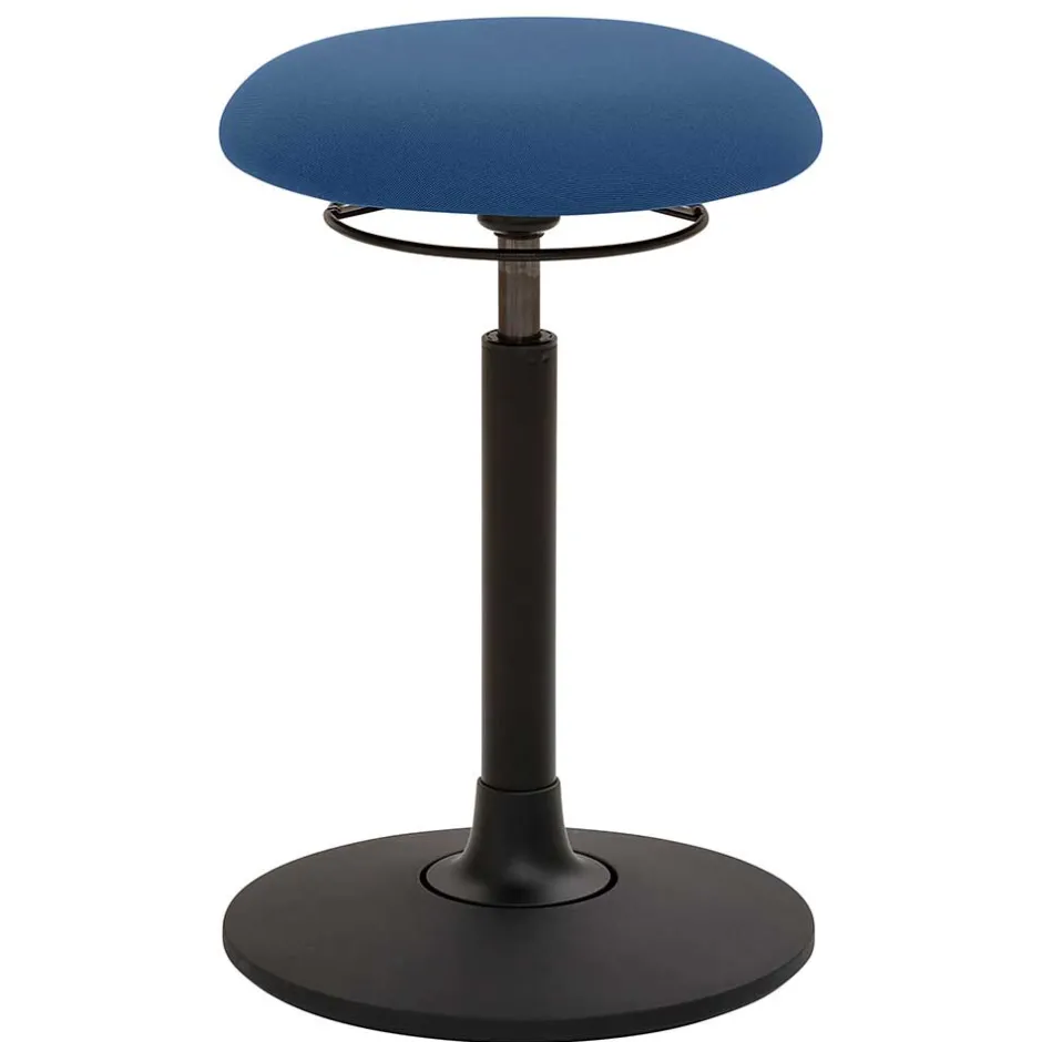 Ergonomischer Sitzhocker in Blau & Schwarz - Lamedda^Wohnen