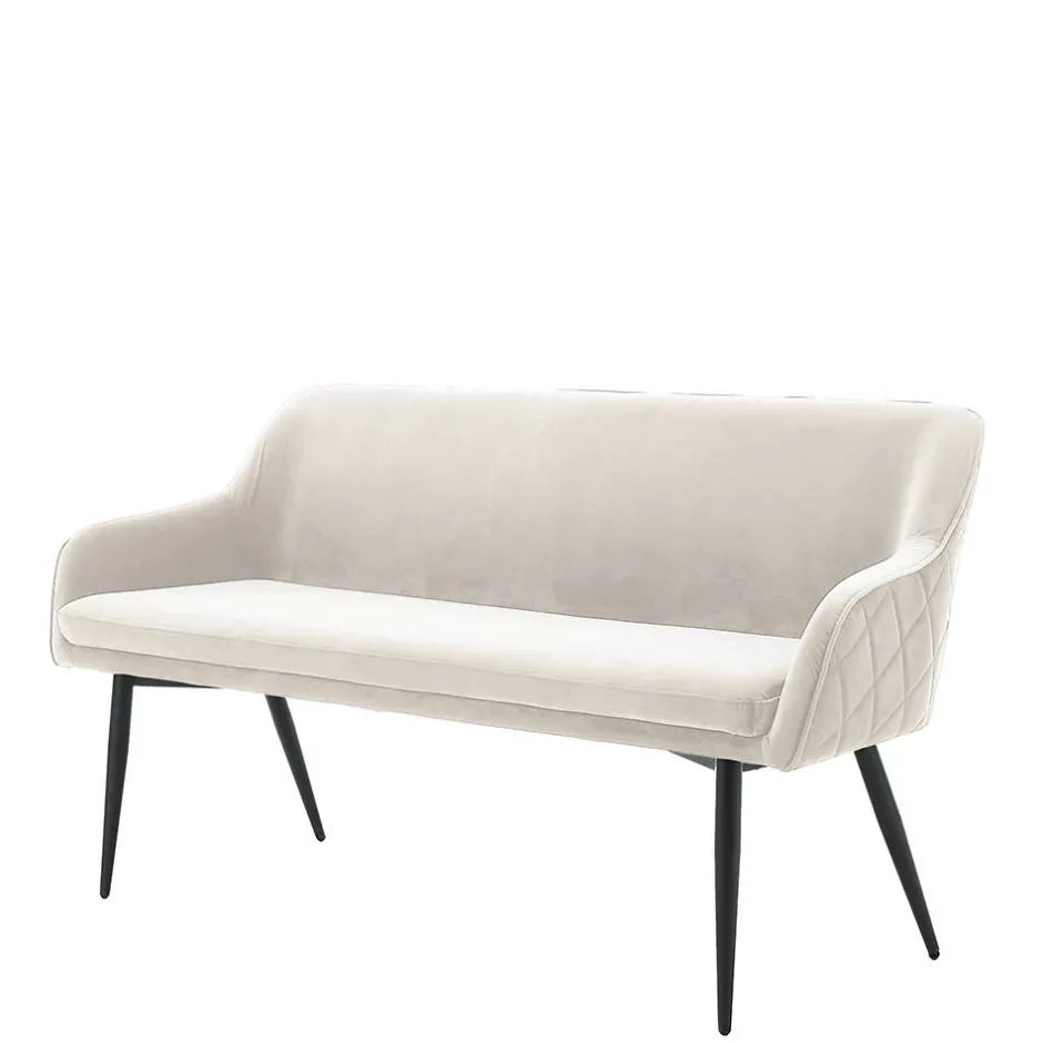 Essbank in Cremeweiß mit Schwarz - Tamba^Wohnen Clearance