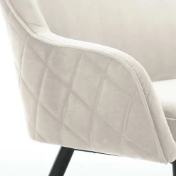 Essbank in Cremeweiß mit Schwarz - Tamba^Wohnen Clearance