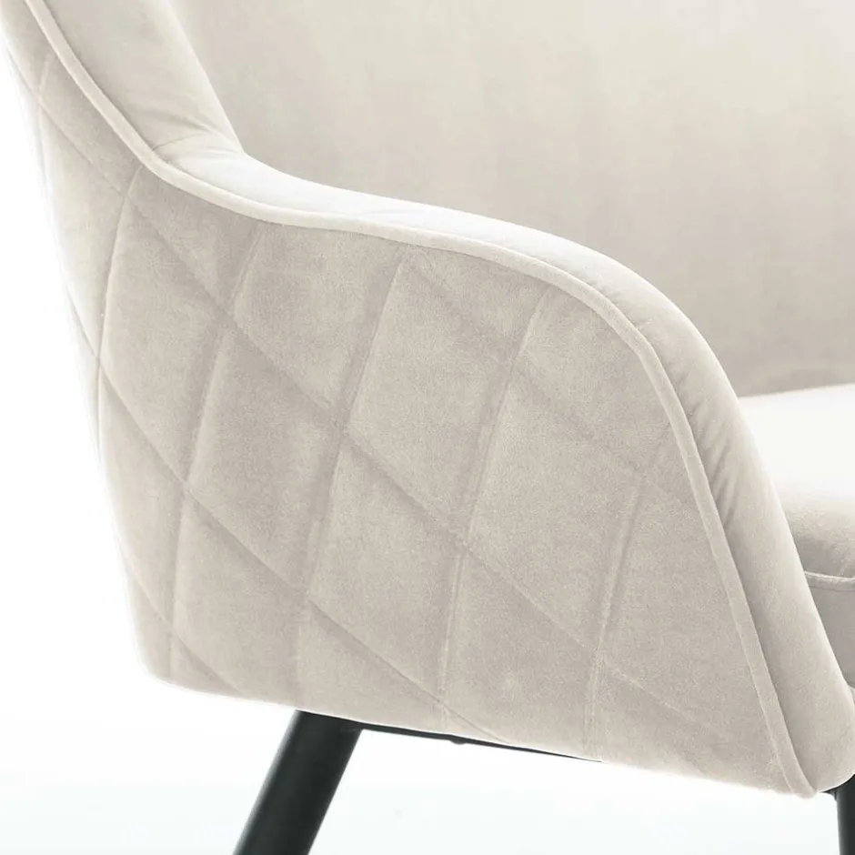 Essbank in Cremeweiß mit Schwarz - Tamba^Wohnen Clearance