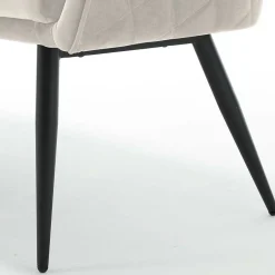 Essbank in Cremeweiß mit Schwarz - Tamba^Wohnen Clearance