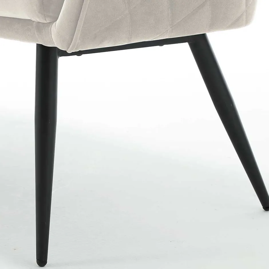 Essbank in Cremeweiß mit Schwarz - Tamba^Wohnen Clearance