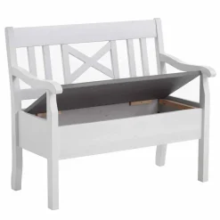 Wohnen Essbank Yoan in Weiß Grau