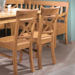 Wohnen Essecke Giurgia aus Kiefer Massivholz (fünfteilig)