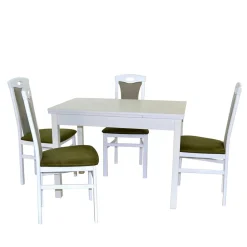 Wohnen Essecke Möbel Kombination in Weiß - Oninawa (fünfteilig)