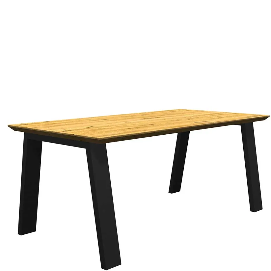 Wohnen Essenstisch aus Eiche mit Schweizer Kante - Roys