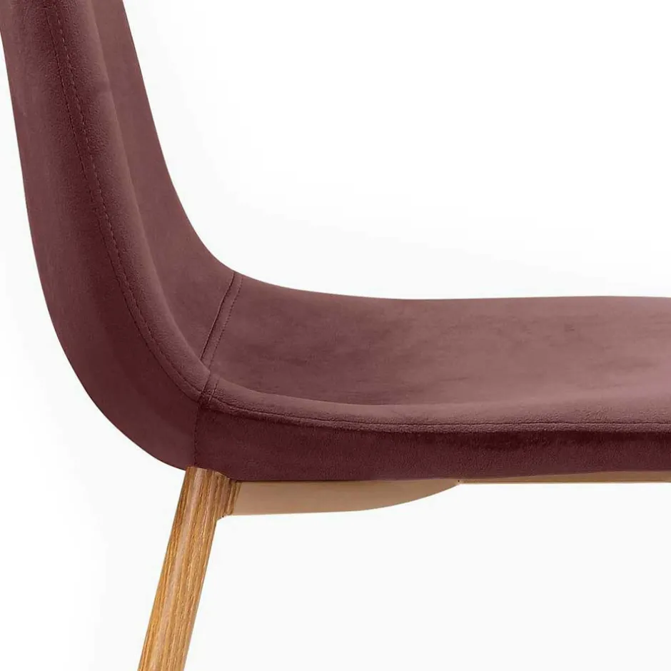 Wohnen Essgruppe in Altrosa & Eiche - Eva (fünfteilig)