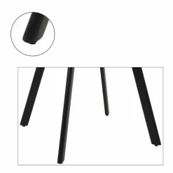 Essgruppe in Braun mit Schwarz - Mikava (fünfteilig)^Wohnen New