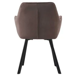 Essgruppe in Braun mit Schwarz - Mikava (fünfteilig)^Wohnen New