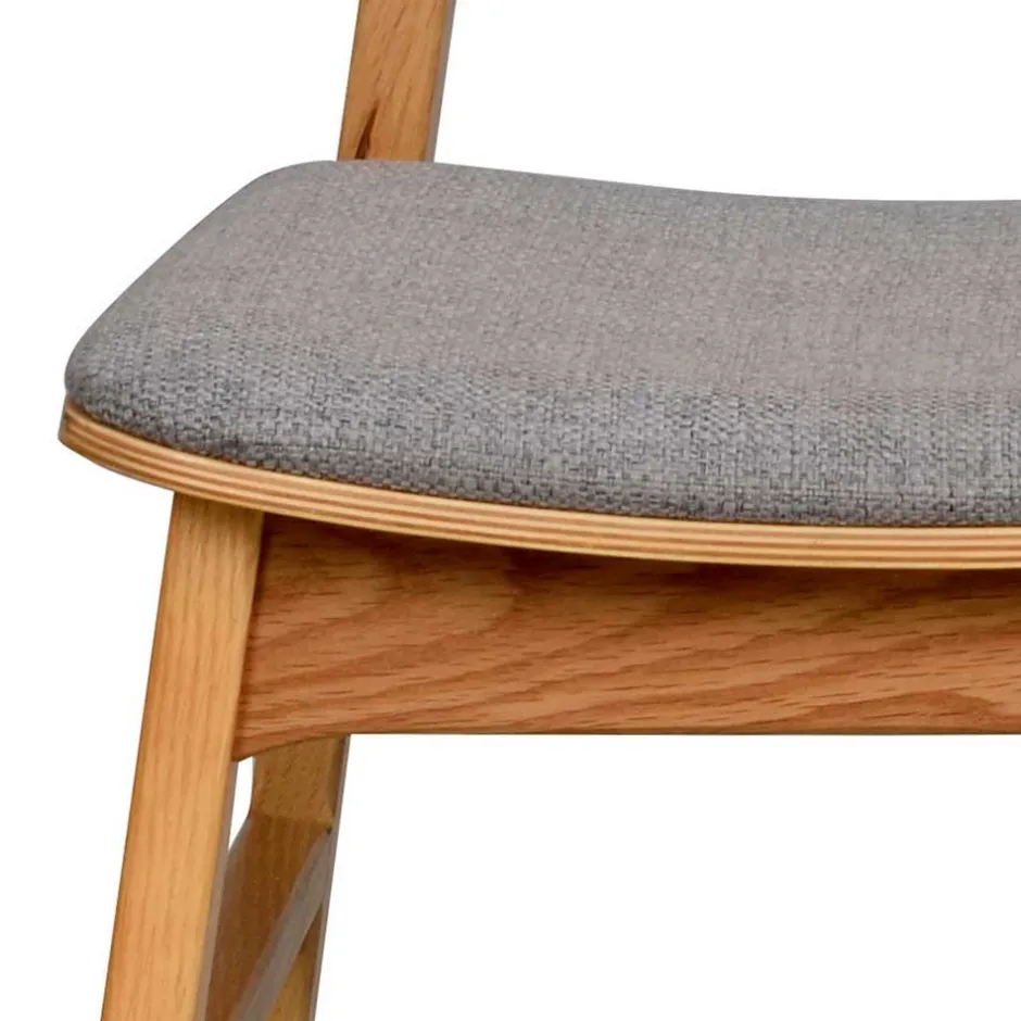 Wohnen Essgruppe in Eiche & Hellgrau - Nineo (siebenteilig)