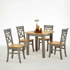 Wohnen Essgruppe Jytte in Grau Kiefer (fünfteilig)