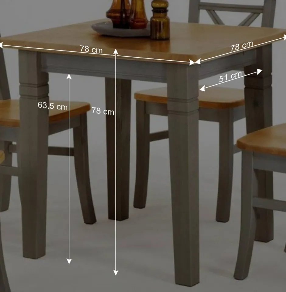 Wohnen Essgruppe Jytte in Grau Kiefer (fünfteilig)