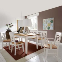 Wohnen Essgruppe Lugon im Landhausstil (sechsteilig)