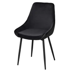 Essplatzgruppe mit Samtstühlen - Pulva (siebenteilig)^Wohnen Discount