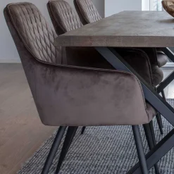 Essplatzgruppe mit Tisch Räuchereiche - Traka (siebenteilig)^Wohnen Online