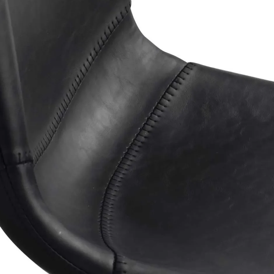 Wohnen Esstisch & 6 schwarze Stühle - Flints (siebenteilig)