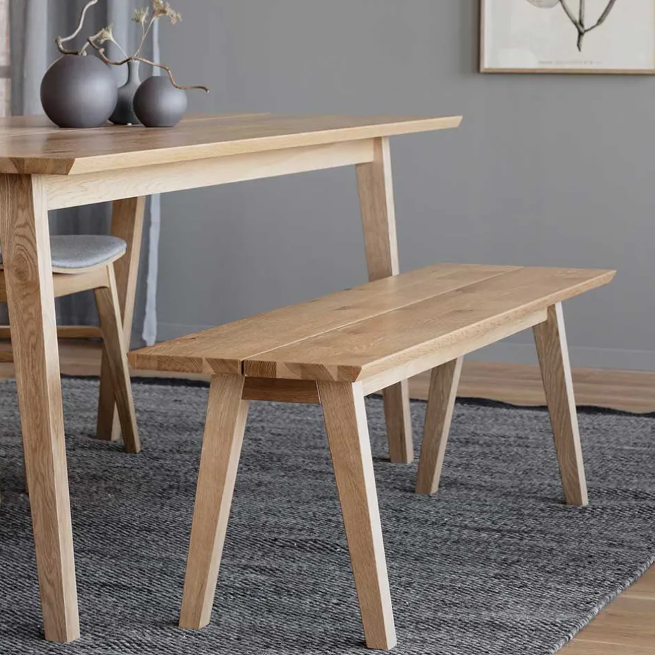 Wohnen Esstisch & 2 Stühle & Bank - Canberra (vierteilig)