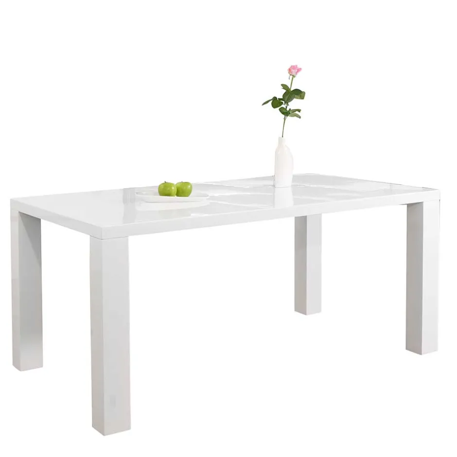 Esstisch & Drehstühle in Weiß - Fascinationa (fünfteilig)^Wohnen Discount