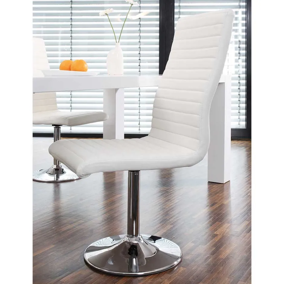 Esstisch & Drehstühle in Weiß - Fascinationa (fünfteilig)^Wohnen Discount