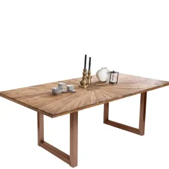 Esstisch aus massivem Recyclingholz Teak - Detroit^Wohnen Hot