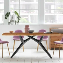 Wohnen Esstisch aus recyceltem Holz Teak - Rumana