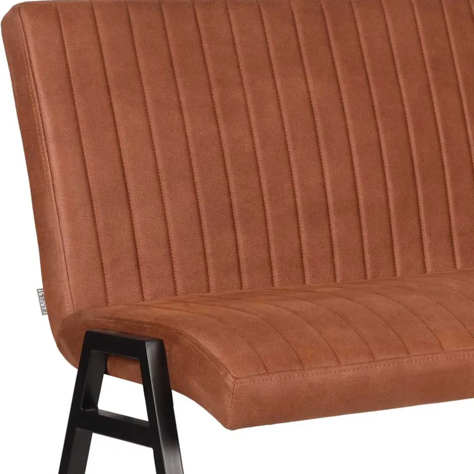 Esstisch Bank mit Lehne in Cognac Braun - Christine^Wohnen Hot