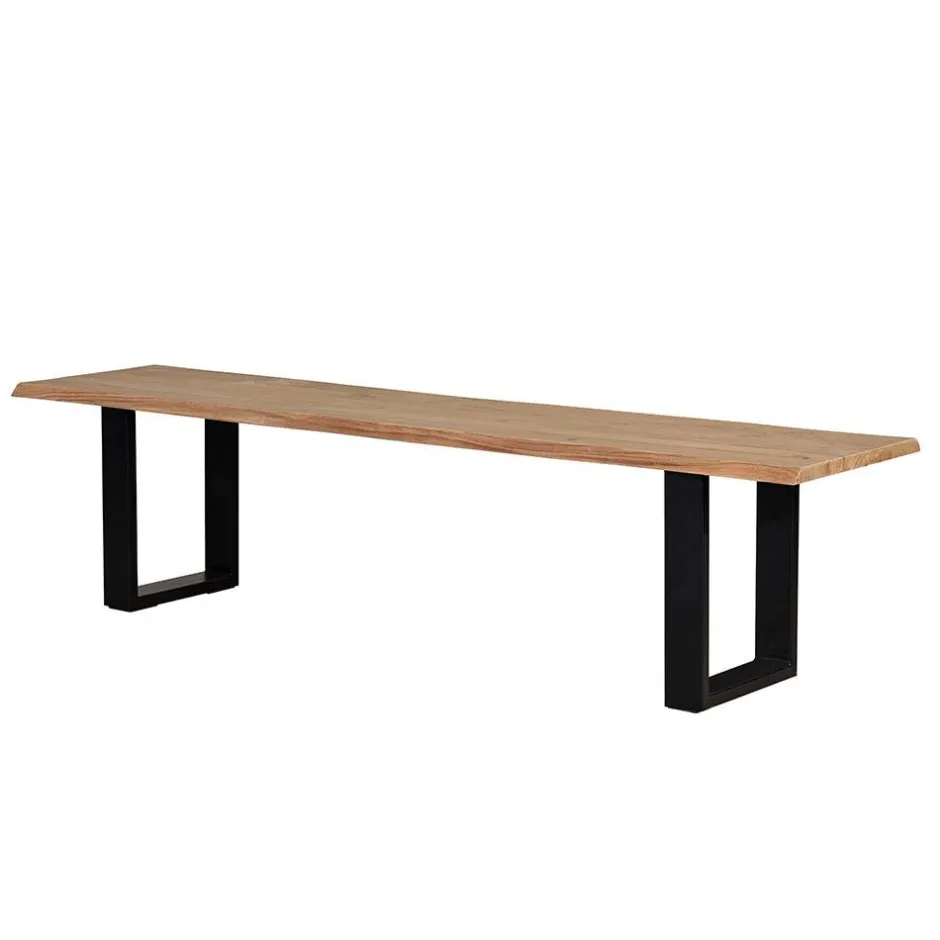 Wohnen Esstisch Bank mit natürlicher Baumkante - Calivia